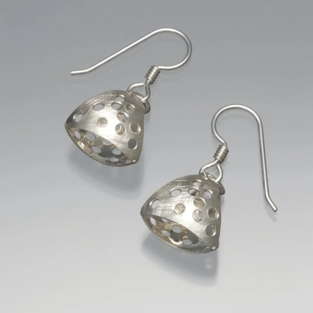 NEW 925 Sterling‎ Silver Vinosus Jewelry Cosmos Pyramid Earrings